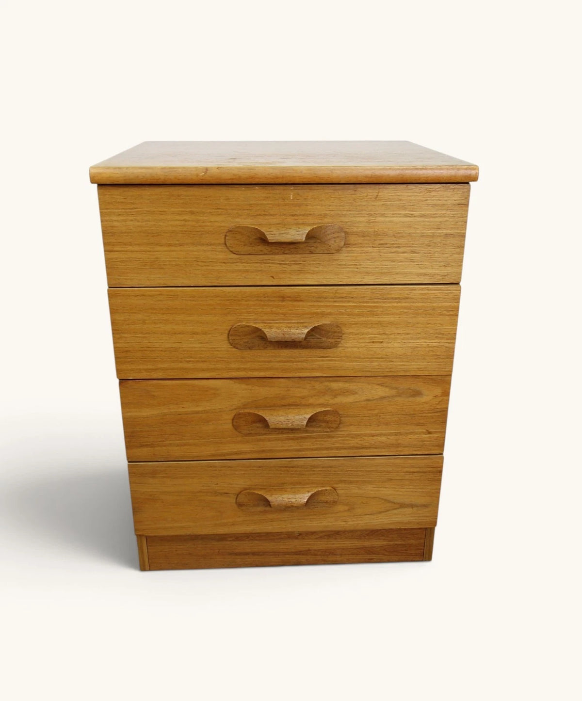 Mid century Teak Austinsuite Bedside Cabinet With 4 Drawers