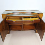 A Rare John Walker & Sons Scottish Art Deco Walnut Veneered Sideboard