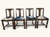 Rare Vintage Ercol Old Colonial Edwardian Style Dining Chairs - Set of 4