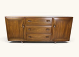 Vintage Ercol Solid Elm Sideboard In Golden Dawn
