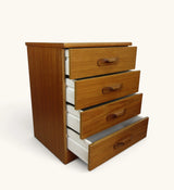Mid century Teak Austinsuite Bedside Cabinet With 4 Drawers