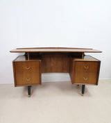Mid-century retro vintage Curved floating-top desk by E Gomme G-Plan
