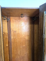 Vintage Art Deco Oak Wardrobe