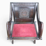 Vintage Oak Glastonbury Chair Church Chapel Antique Rustic Country House