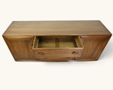 Vintage Ercol Solid Elm Sideboard In Golden Dawn