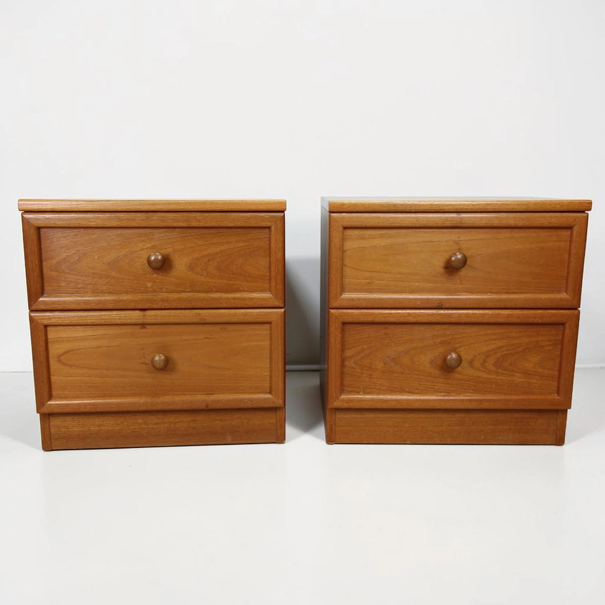 Mid century Pair Of G Plan Teak Bedside Cabinets