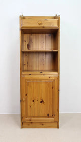 Vintage Ducal Solid Pine Shelving Unit / Bookcase with Drawer