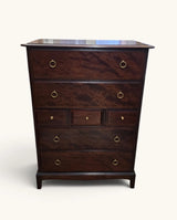 Pair of French Style Rustic Solid Wood Tallboy Chest Of Drawers