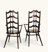 Vintage 1960s Pair of Ercol 496 BATWING Carver Dining Chairs. Mid Century