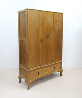 Vintage Art Deco Oak Wardrobe