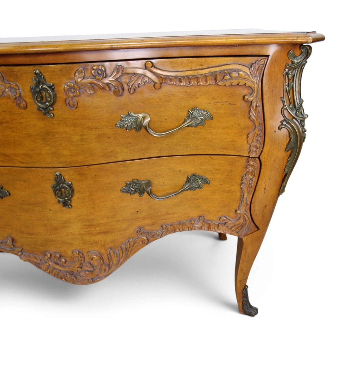 And So To Bed London Chest of Drawers in French Bombe Style