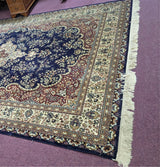 Large Wool Rug All-over Floral Design - 348cm x 255cm