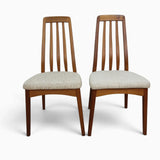 Pair of Benny Linden Danish inspired Teak Dining Chairs - Set of 2