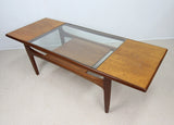 Mid century G Plan Fresco Teak and Glass Two-tier Coffee Table