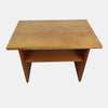 Teak Two Tier Small Coffee / Side Table with Magazine Shelf