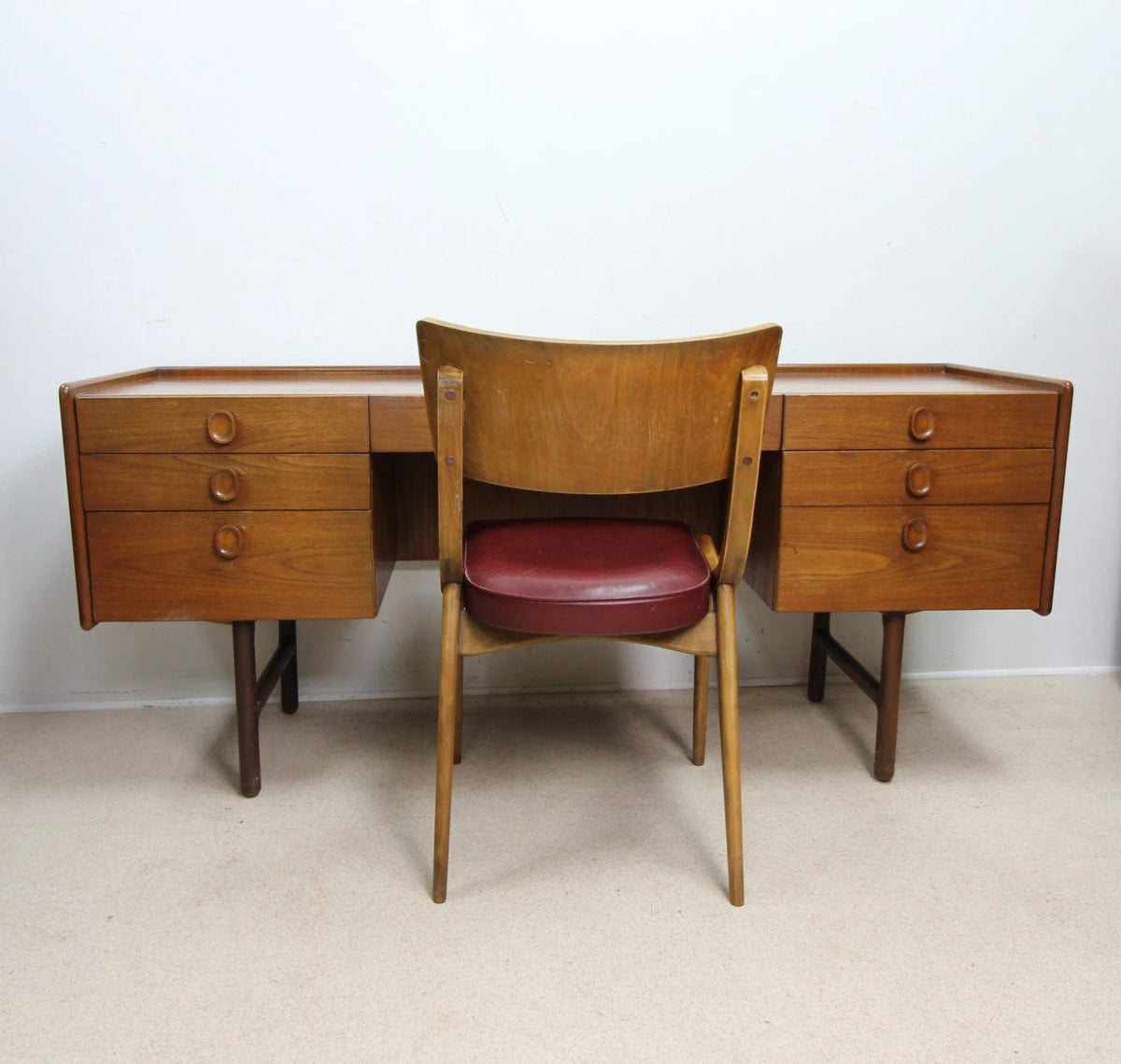 Mid Century Teak Dressing Table / Desk By Meredew
