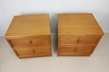 Mid century Pair Of G Plan Teak Bedside Cabinets