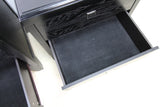 Pair of Black Ash Veneered Bedside Cabinets