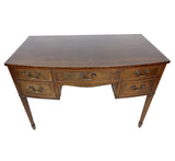 Vintage Hall Console Writing Table With 5 Drawers