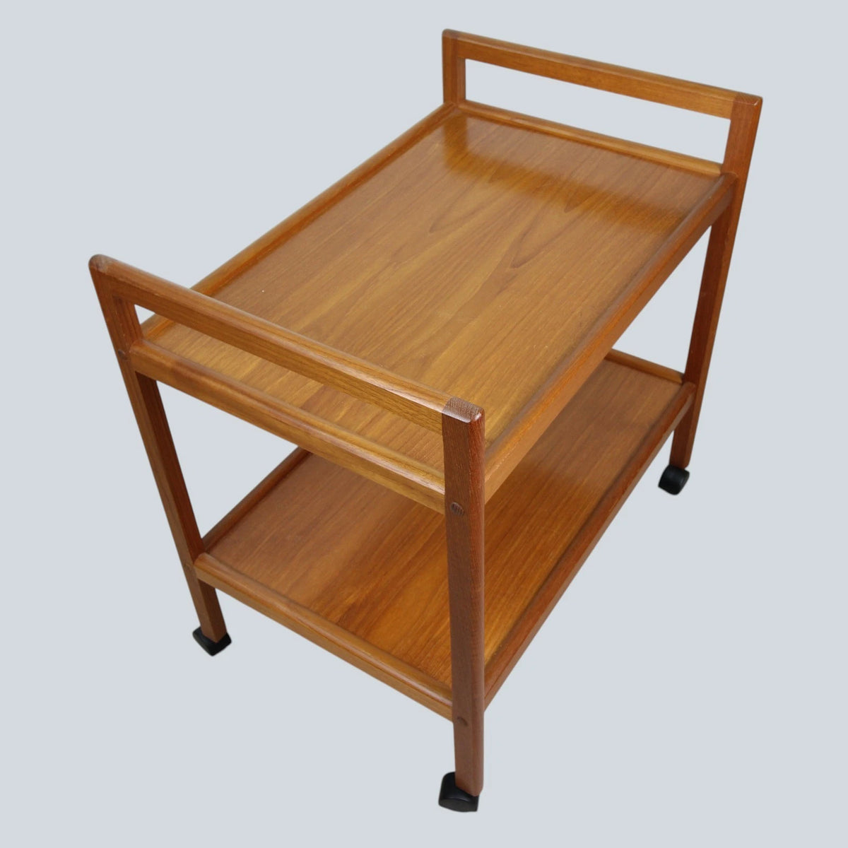 A Danish Teak Cake Cocktail Tea Drinks Serving Trolley Bar Station