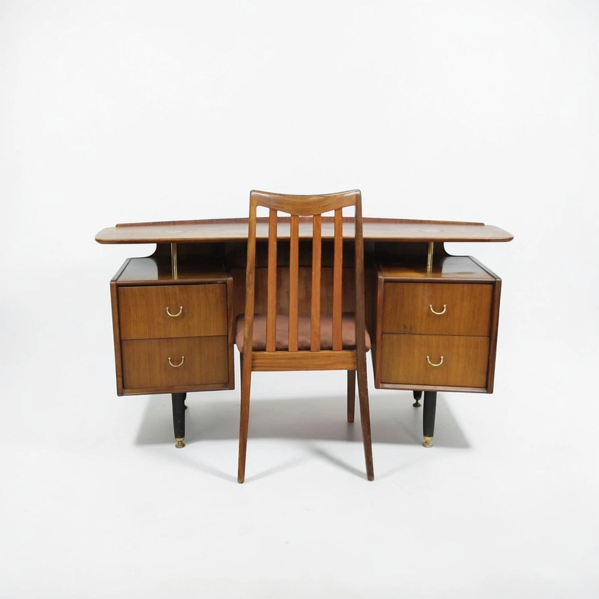 Mid-century retro vintage Curved floating-top desk by E Gomme G-Plan