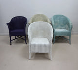 Set of 1 Lloyd Loom Lusty Chair and 3 other Lloyd Loom style Chairs - 4 in all