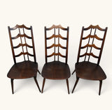 Vintage Mid Century Set of 4 Ercol 496 Batwing Dining Chairs