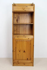 Vintage Ducal Solid Pine Shelving Unit / Bookcase with Drawer