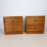 Mid century Pair Of G Plan Teak Bedside Cabinets