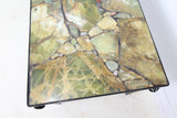 A Stone Top Metal Feet Coffee Table