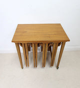 Poul Hundevad Teak Nest of Tables Coffee Side Tables - 5 Tables - 4 Slots into 1