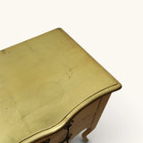 And So To Bed London Bombe Bedside Cabinet in Gold Colour